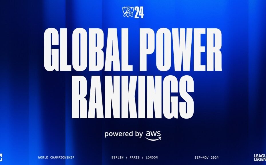 Riot Games launches LoL esports Global Power Rankings