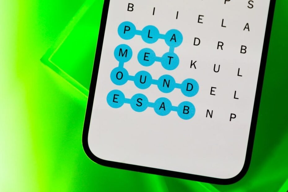 New York Times Strands word game on a phone